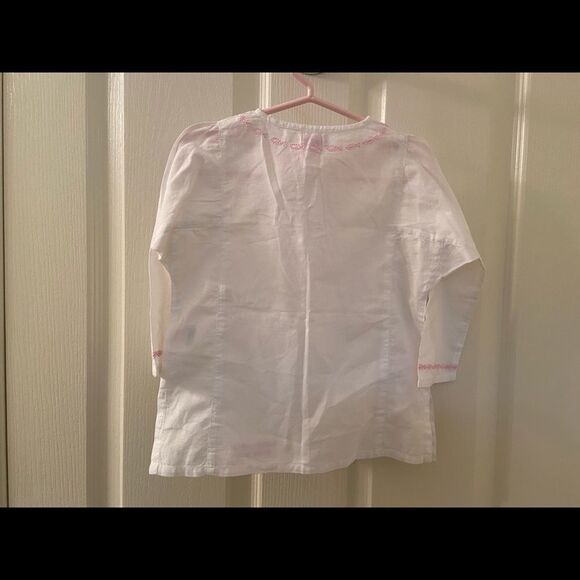 Week-End A La Mer Embroidered Caftan Tunic Beach Cover-Up Girls Size 23 Months - Picture 8 of 10